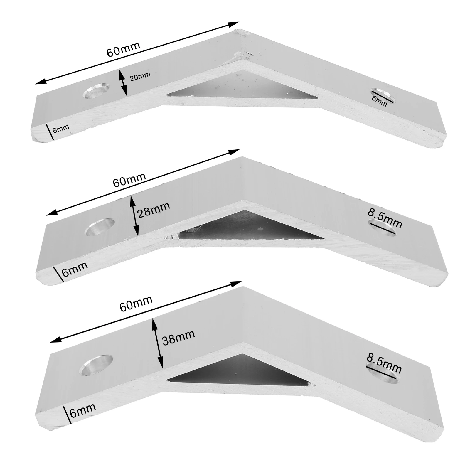 135 درجة قوس زاوية سبائك الألومنيوم دعامات زاوية قوس موصل قوس الجرف قوس زاوية دعامات زاوية قوس