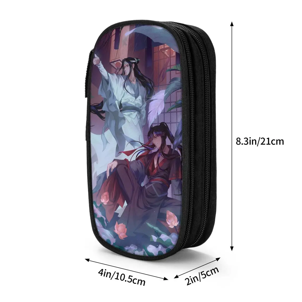 Imagem -06 - Anime The Untamed Lápis Cases Lan Zhan Wei Wuxian Porta-caneta Bolsas para Estudante Grande Armazenamento Material Escolar Presente