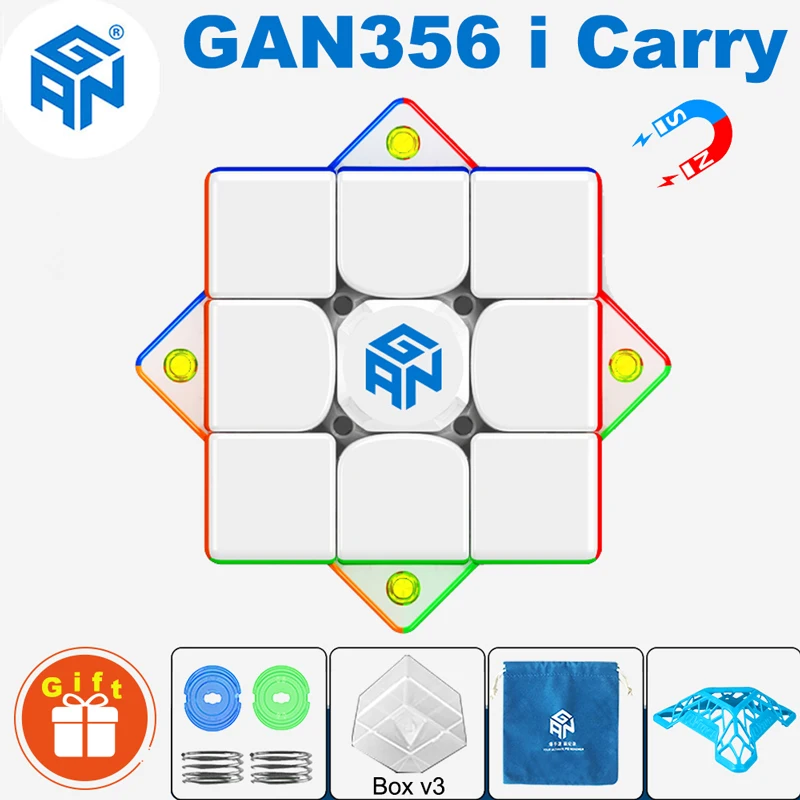 

GAN 356i Carry Smart Magic Cube Magnetic 3×3 GAN356 i3 Professional Robot Speed Puzzle 3x3 3x3x3 Children Toy Magnet Cubo Magico