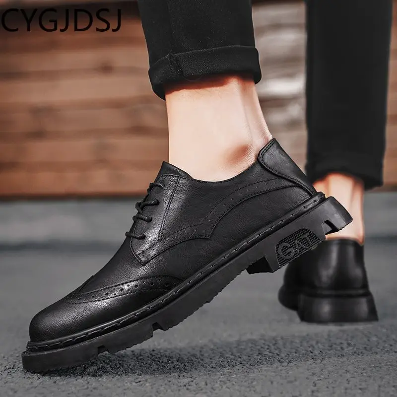 Italiano Oxford Shoes for Men Office 2024 Wedding Dress Brogues Shoes for Men Casual Business Formal Shoes for Men туфли мужские