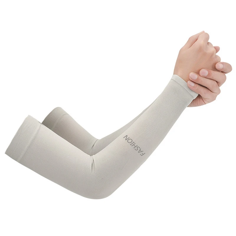 1Pair Cooling Arm Sleeves UV Sun Protection Women Men Cycling Driving Arm Cover Long Elbow Sleeves Outdoor Hand Protector