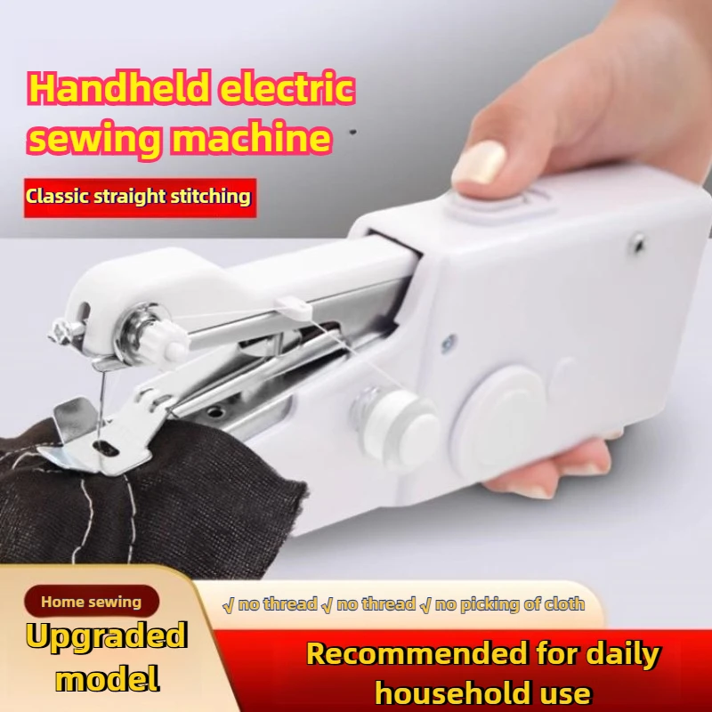 

New Electric Sewing Machine Portable Quick Mini Hand DIY Clothing Supplies Home Craft Sewing Tool Cordless Compact