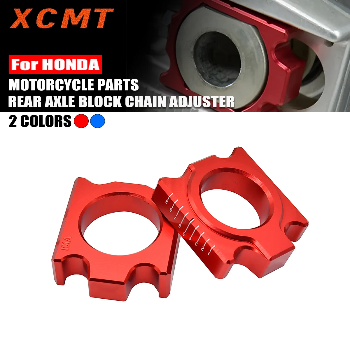 

Rear Axle Block Chain Adjuster For Honda CR125 CR250 CRF250R CRF450R CRF250X CRF450X CRF250RX CRF450RX CRF450L Motorcycle Parts