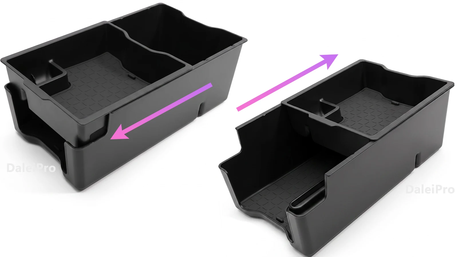 Für Toyota RAV4 XA60 2026 2027 2-Schicht-Mittelkonsolen-Organizer Armlehnen-Erweiterungs-Aufbewahrungsbox, 2-in-1-Aufbewahrungsbox-Set im OEM-Stil – Detail 6
