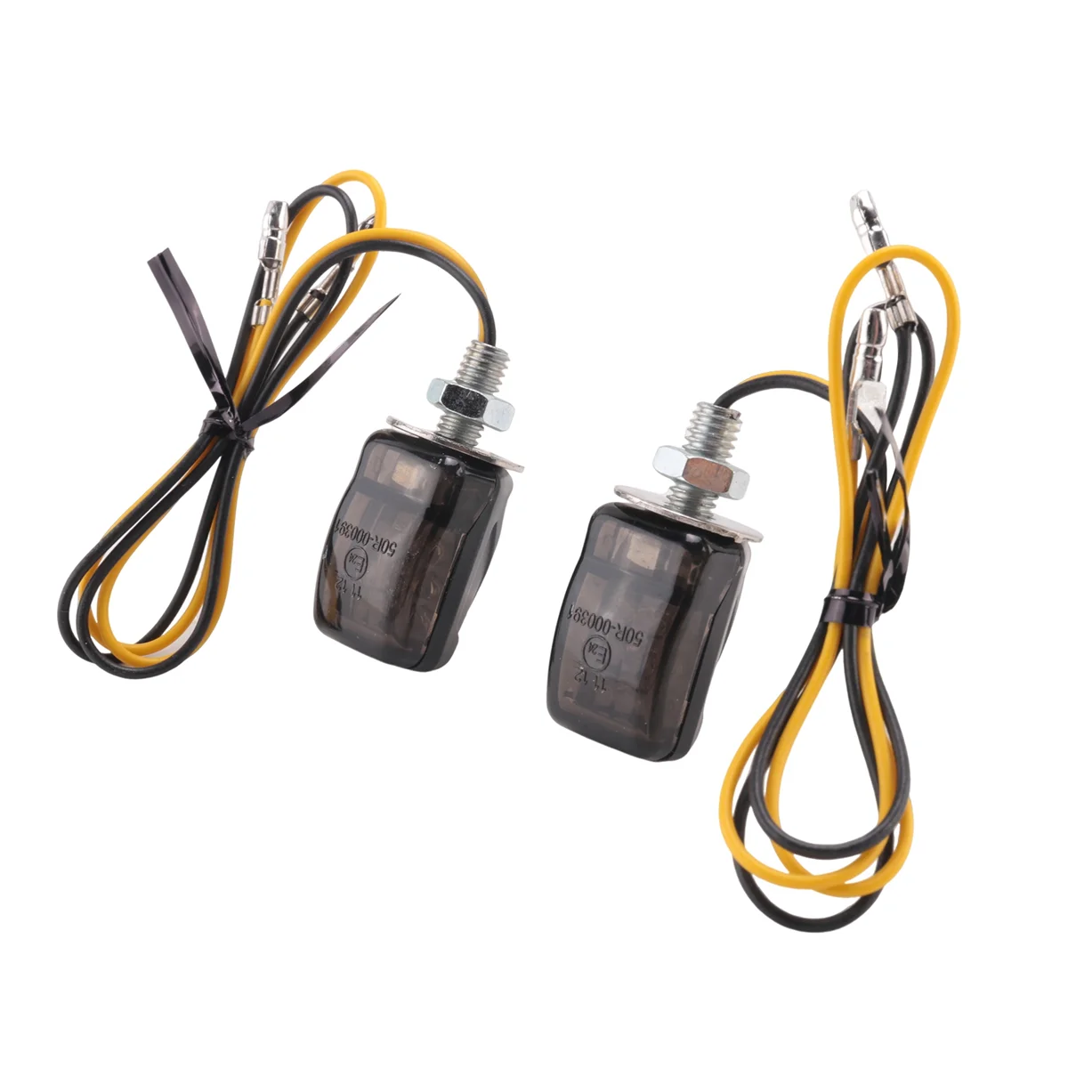 Lampu Sein Indikator Kecil Kecil Mini Hitam Tahan Lama untuk Yamaha