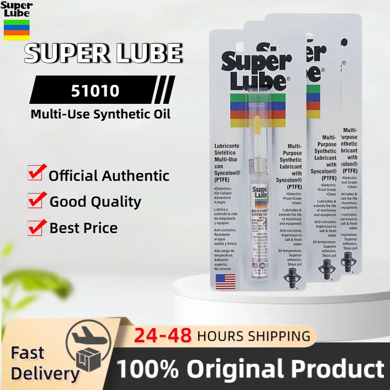 

Original Super Lube 51010 Multi-Purpose Synthetic Grease Used Precision Oiler for Gear Bearing High Temp Grease 7ML Tube