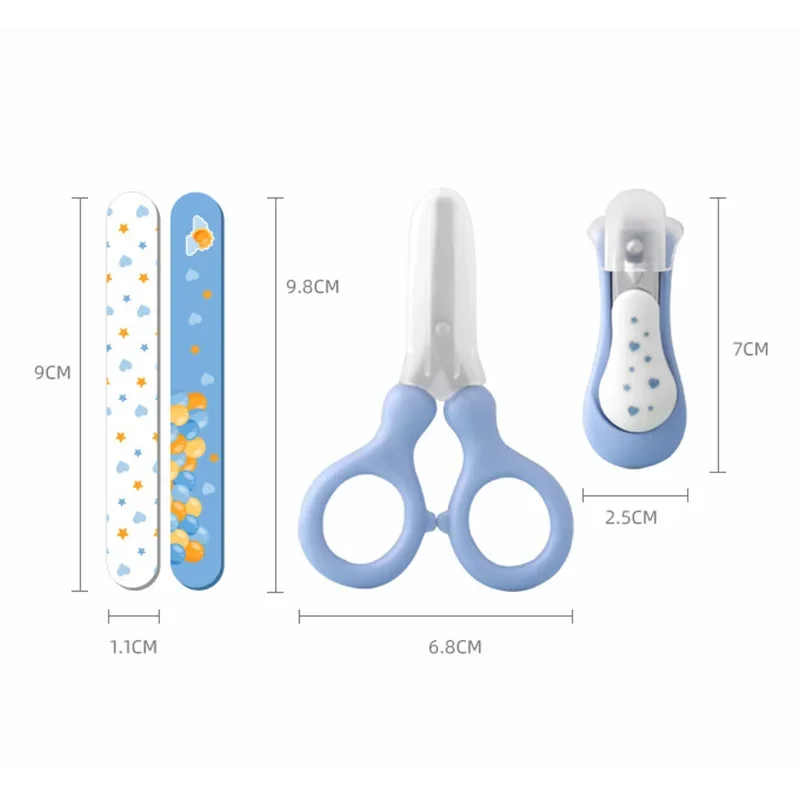 Baby's Nail Clippers Kits For Kids Nail Clipper Scissors Nail Clippers  baby nail trimmer Children's Care Tools Storage Set