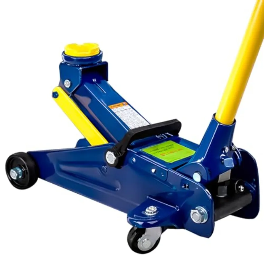 

Low Profile Floor Jack 2 Ton Heavy Duty Steel Single Pump Hydraulic Car Jack with Quick Lift Lifting Range 5.1"-13" 4000LBS Cci
