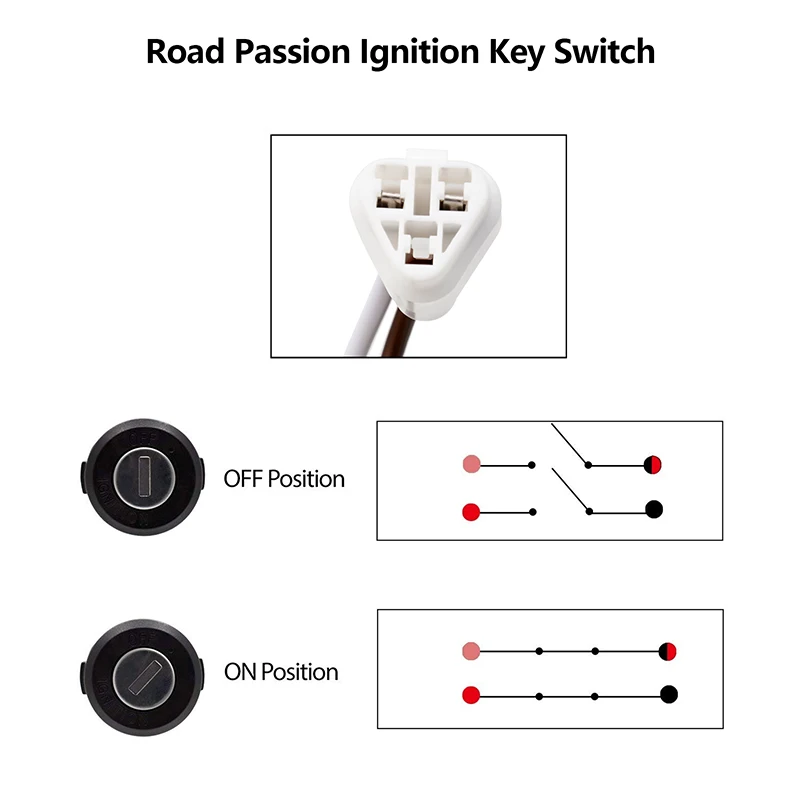 Motorcycle Electric Door Lock Ignition Key Switch For Suzuki Quadsport Z400 LTZ400 2005-2008 For Arctic Cat 400 DVX 2006-2008