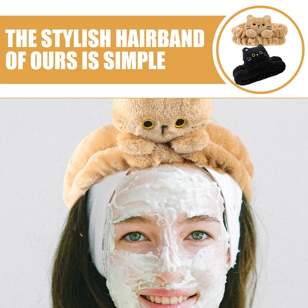 

2Pcs Skincare Hair Band Creative Headdress for Women Face Washing Shower Cost Effective Headband Shower Headdress