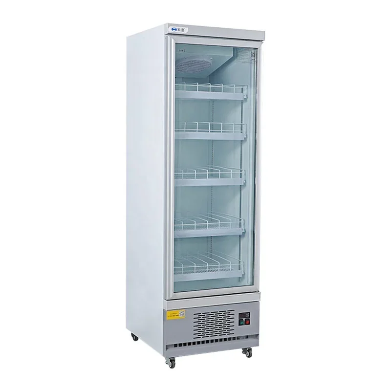 Vertical refrigerator deep freezer small portable supermarket freezer