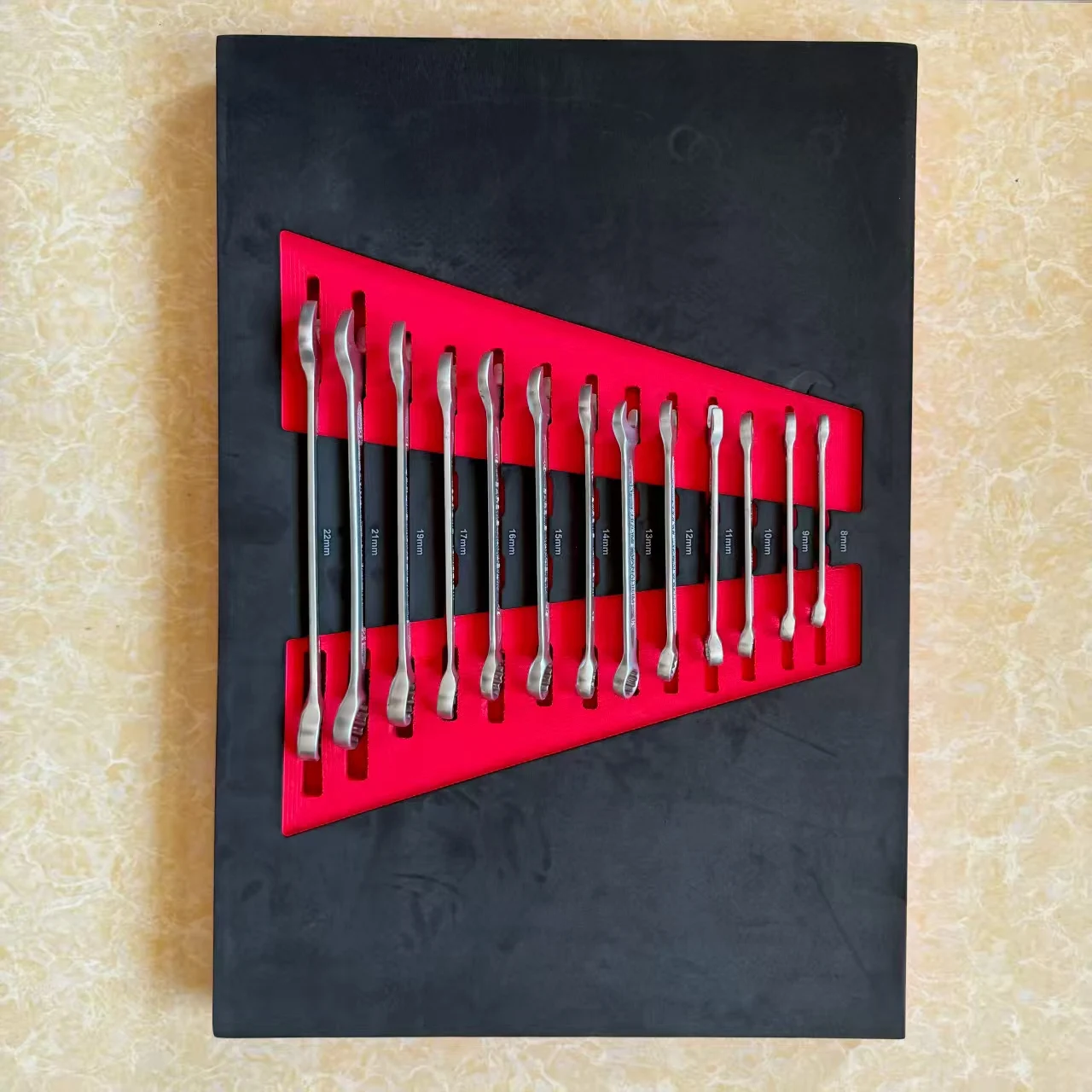 252-Piece Flexible Combination Ratchet Wrench Set Red EVA Foam Tray Carbon Steel Garage Tool Trolley 1-Year OEM Auto Repair