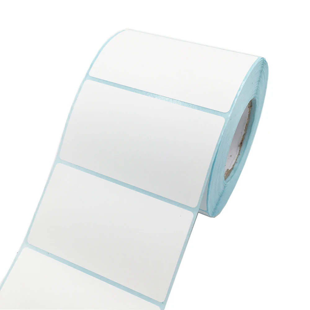 Stiker Label sekali pakai,/gulung tiga bukti termal Label kertas perekat diri cetak PaperP stiker segel stiker teh susu