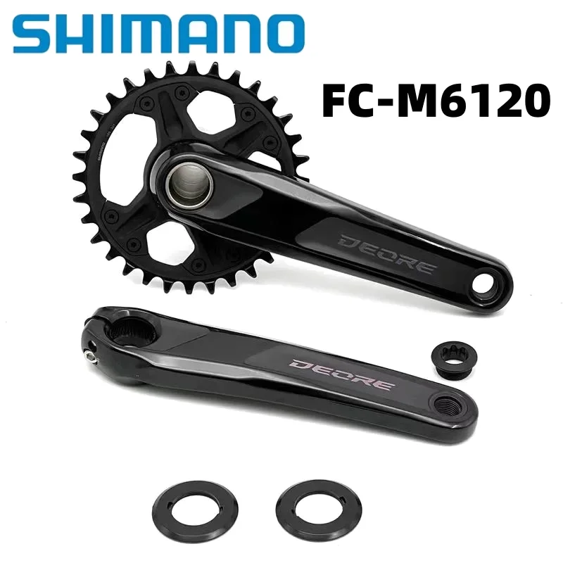 

SHIMANO DEORE FC M6120 MTB Crankset with DELIC Chainring 1x12Speed 175MM 32T Mountain Bike DEORE M6100 Series