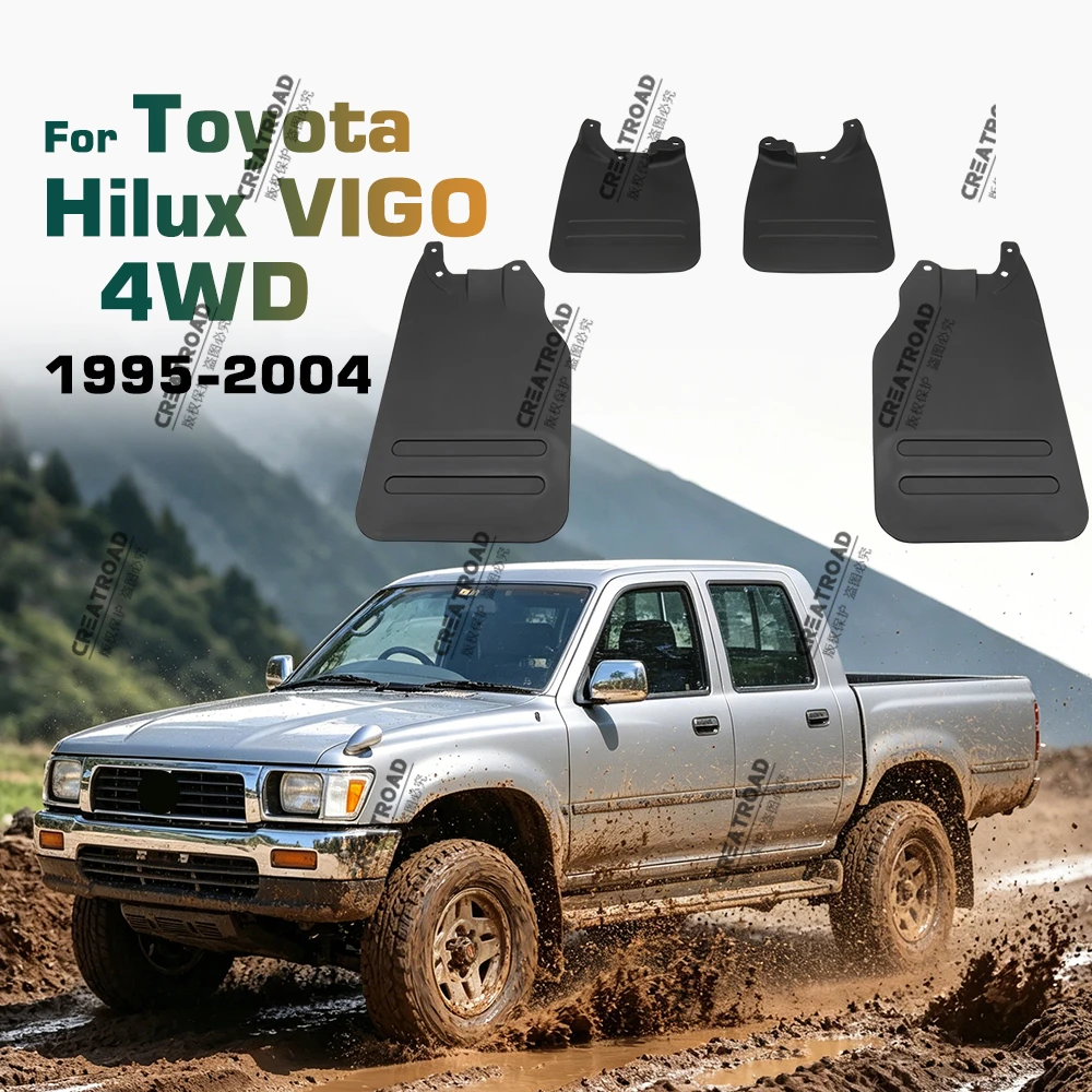 Für Toyota Hilux Vigo 4 wd1995-2004 mit Trittbrettern Kotflügel Kotflügel Schmutz fänger Schutz Spritz klappe Kotflügel Autozubehör