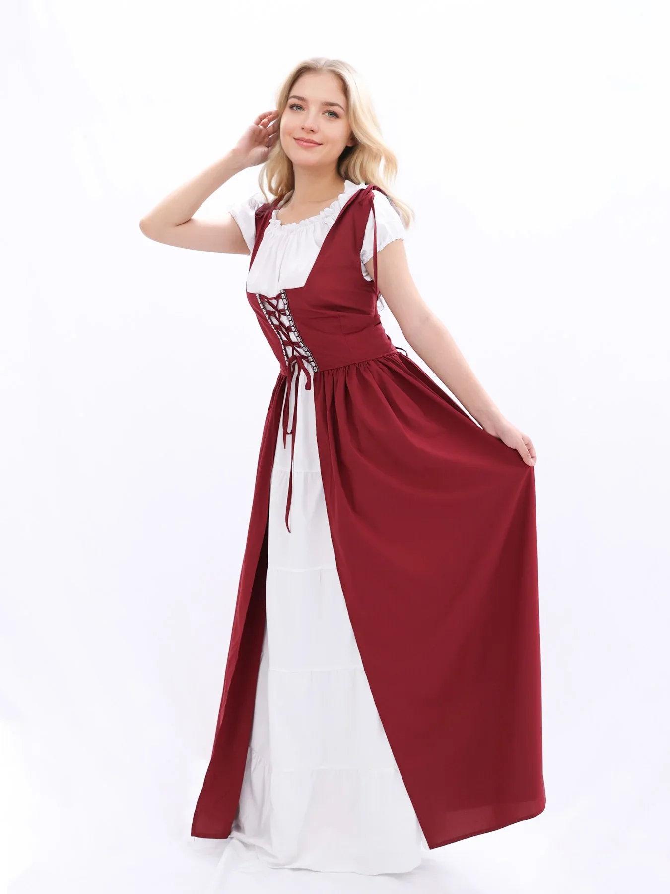 

Средневековый драматический танцевальный костюм эпохи Возрождения, пояс на Хэллоуин, платье, костюмы на Хэллоуин для женщин, платье