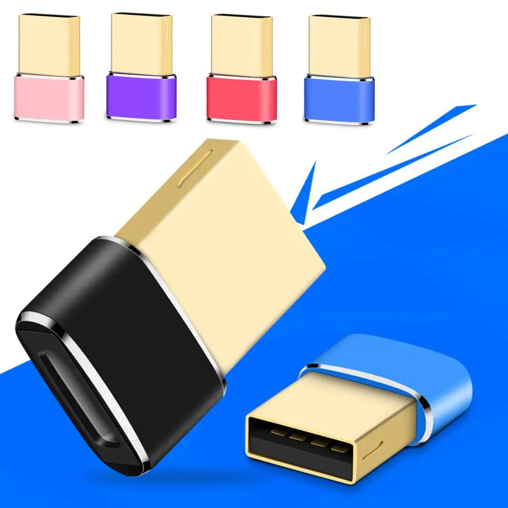 Adaptador portátil y conveniente macho a hembra tipo c, convertidor inteligente ligero, interfaz Usb estándar.