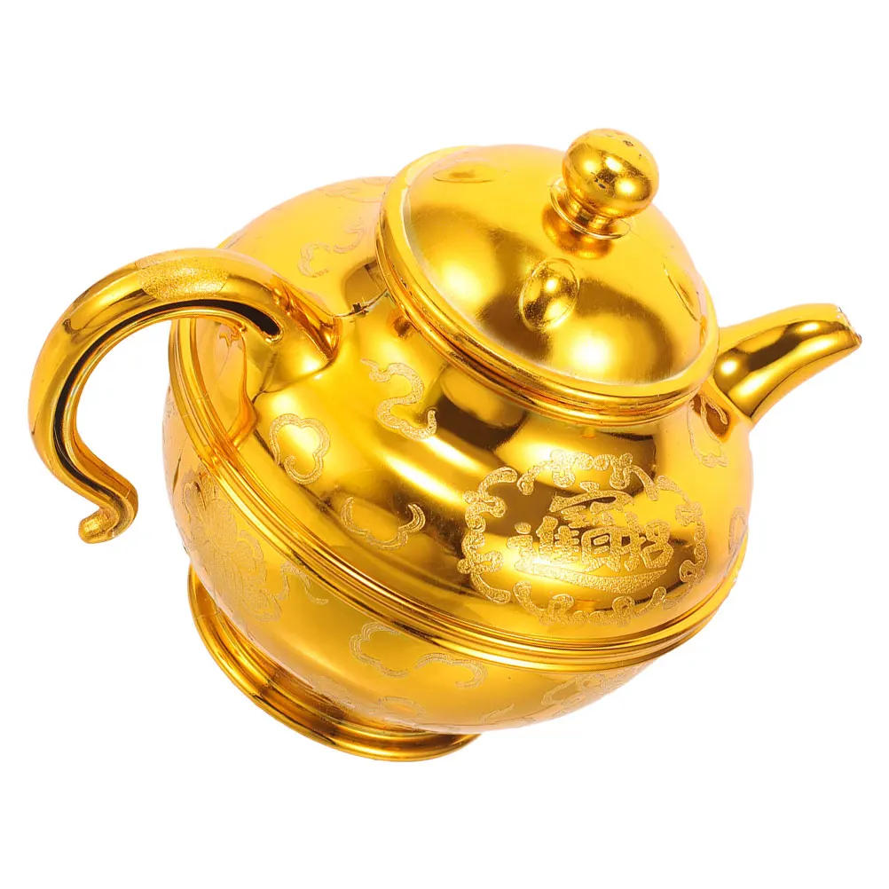 

Plastic Pot Tea Decanter Nice Bright Color Smooth Surface Sturdy Long Use Compact Size Light Weight Stable Bottom Buddha