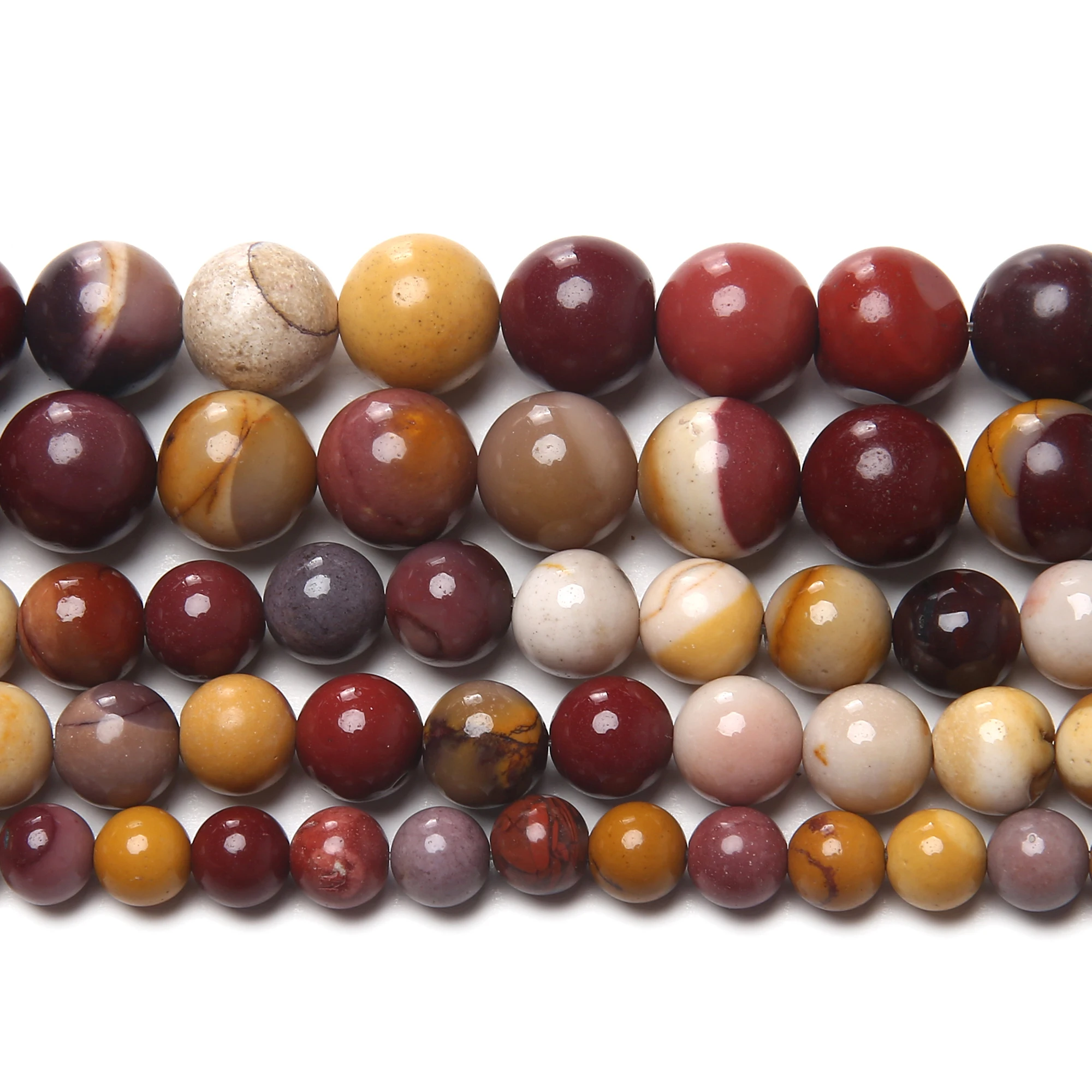 Natural Stone Mookaite Mookite Jasper Round Beads 15\