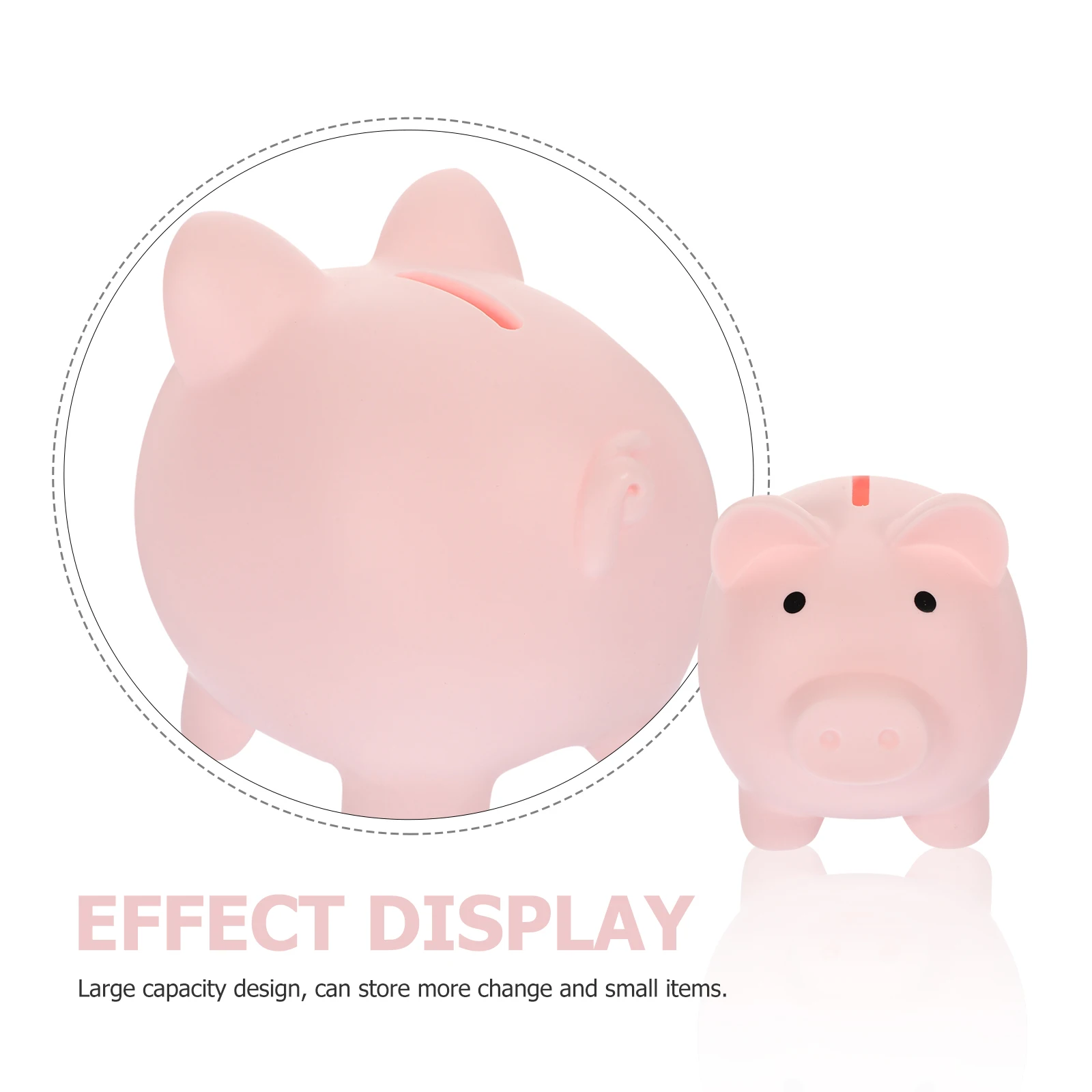 

Piggy Bank Pig Shaped Money Pot For Cash Savings Large Blue Cartoon PVC Gifts Christmas Birthday