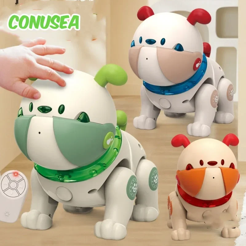 Smart Robot Dogs RC Puppy Baby Crawling Toys Puzzle Record Command Music Touch-sense Dance Dog for Children Kids Birthday Gifts