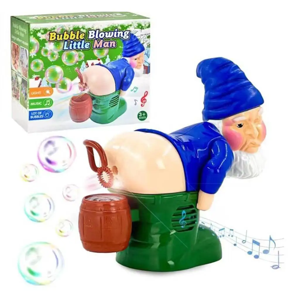 Jouet drôle de père Noël avec lumière et musique pour enfants, machine à bulles liquide, nouveauté, K3k2