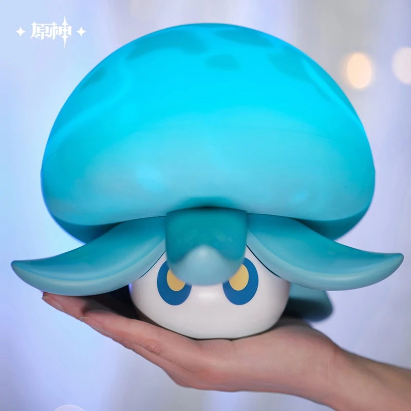 Genuine Game Genshin Impact Floating Water Mushroom Fungus Anime Character Night Light Children Bedside Lamp Decorate Kids Gifts