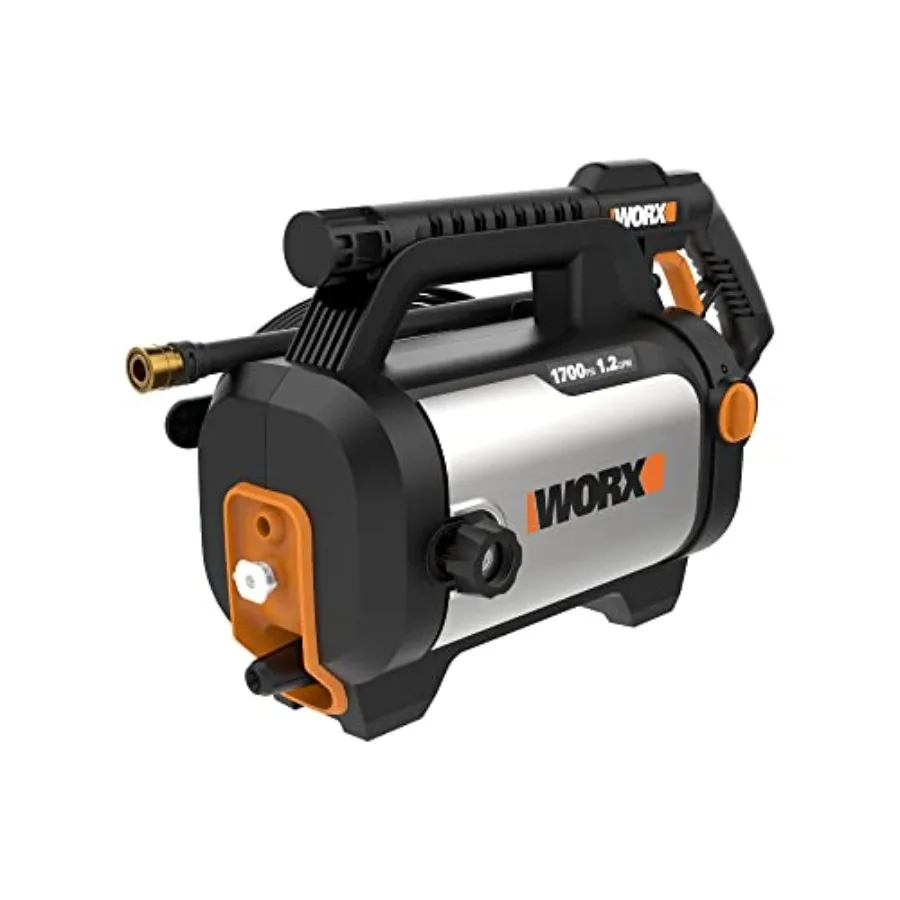 

Electric Pressure Washer for Home Use ABS Plastic Body Black/Red 13 Amp Motor with 1870 PSI and 1.4 GPM for Efficient Cleaning