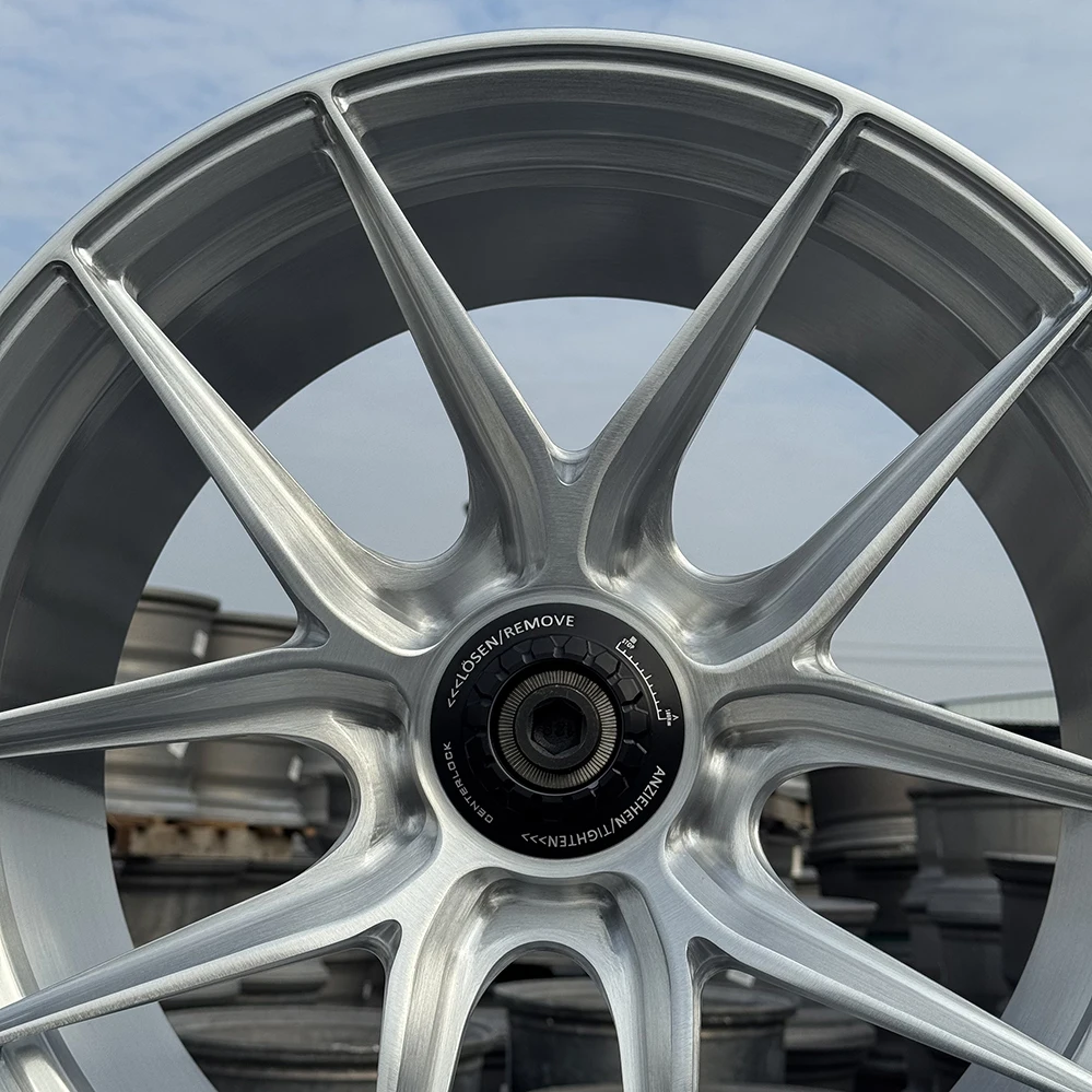 

for Custom Brushed One-Piece Forged Alloy Car Wheels Rims, 18 19 20 21 22 23 24 Inch, 5x112 5x114.3 PCD