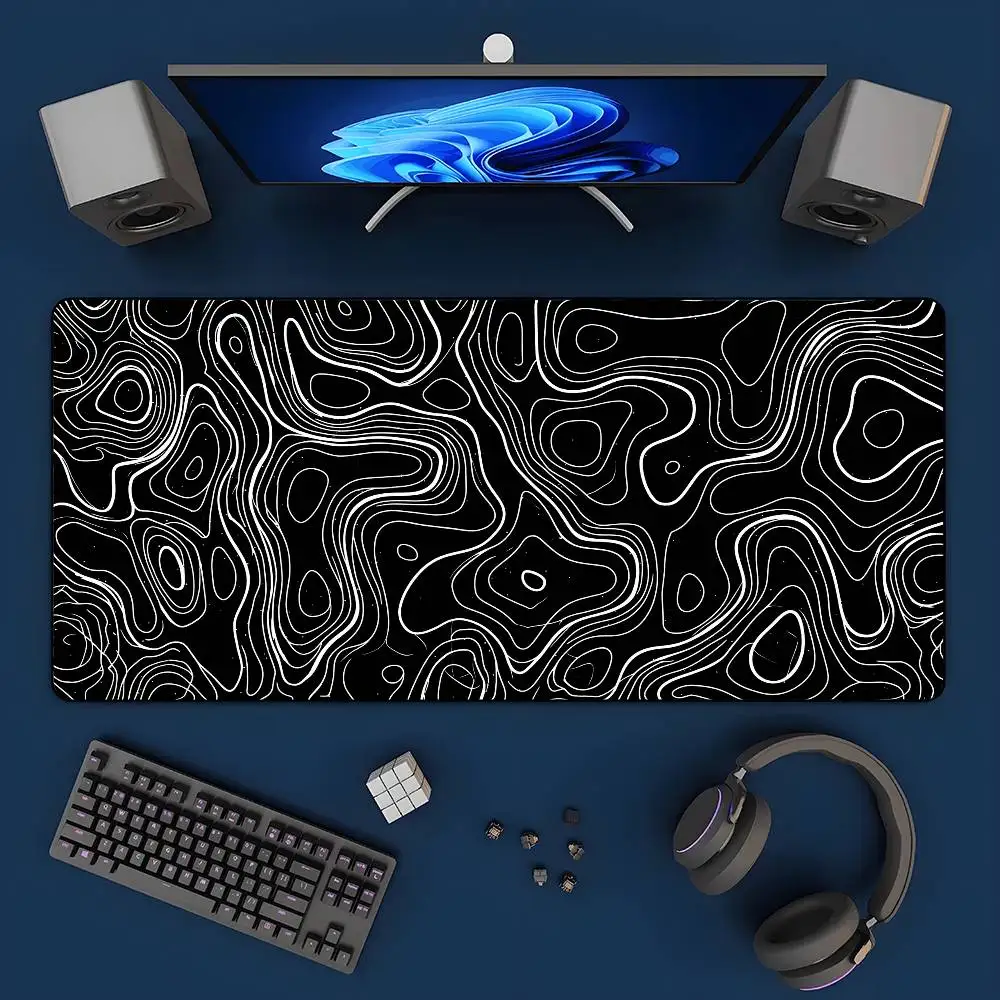 Mouse pad large keyboard mouse desk pad non-slip rubber gaming mouse pad laptop mouse carpet