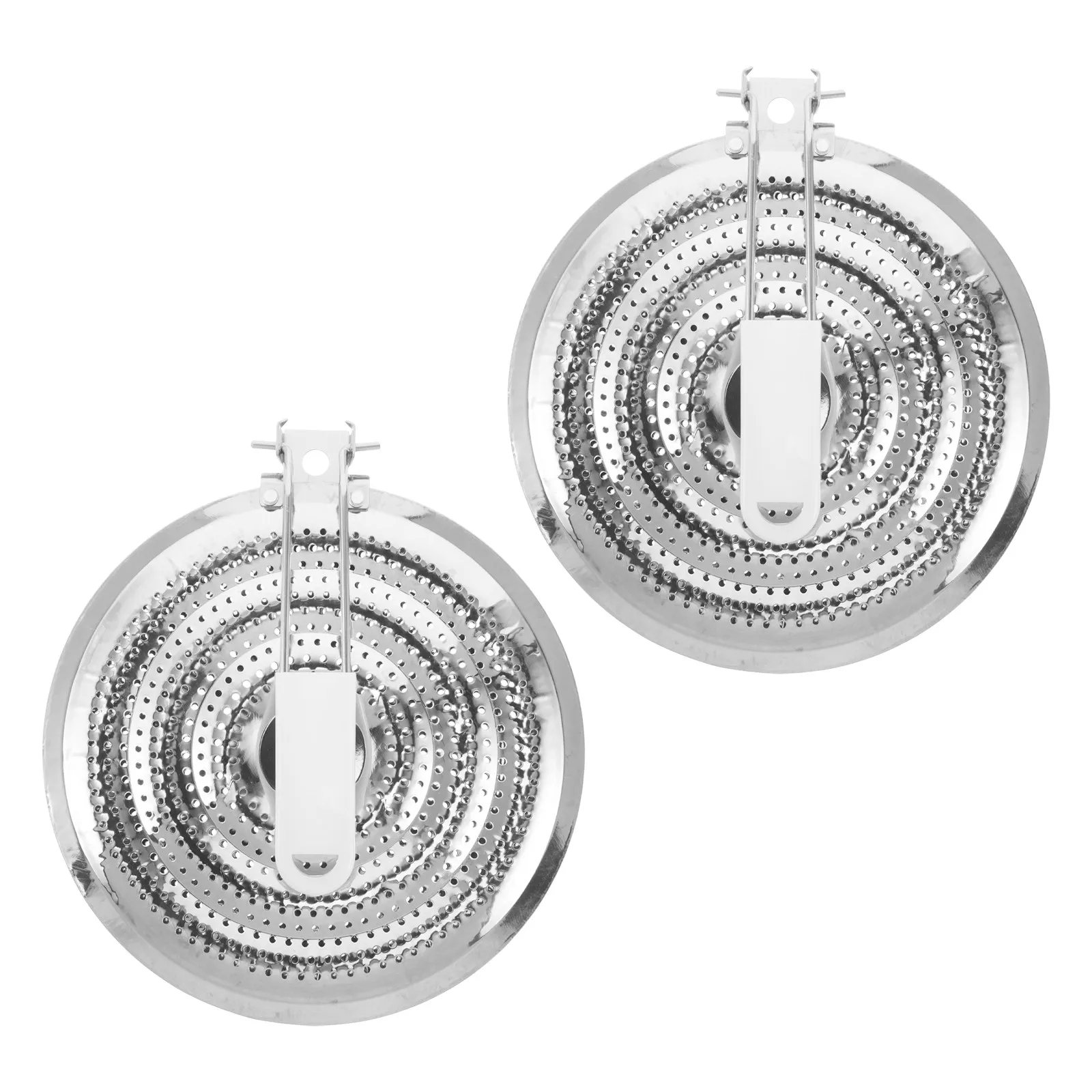 

2Pcs Stainless Steel Flame Tamer Heat Diffuser Plate Low Simmer Plate for Gas Stove Induction Hob Adapter Pot Heat Protector