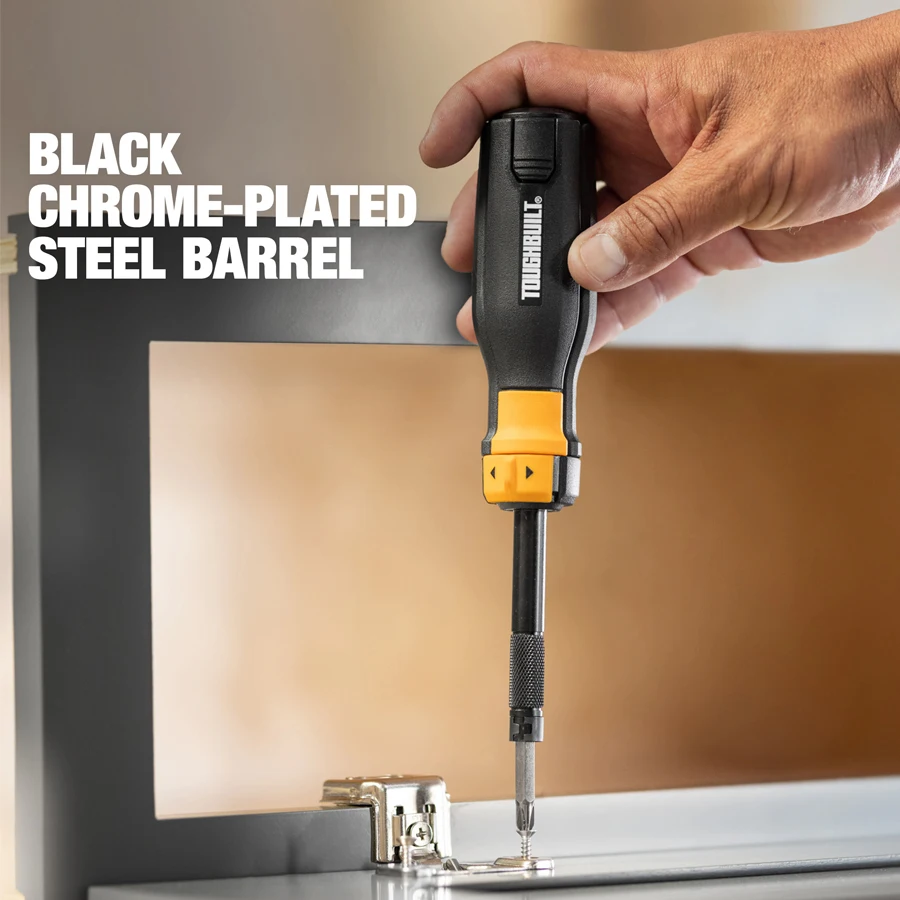 Imagem -06 - Toughbuilt-ratcheting Multi-bit Chave de Fenda Grupo Ferramentas Manuais Pcs Tb-h5-mr11 Bi-material Handle Assorted Handle