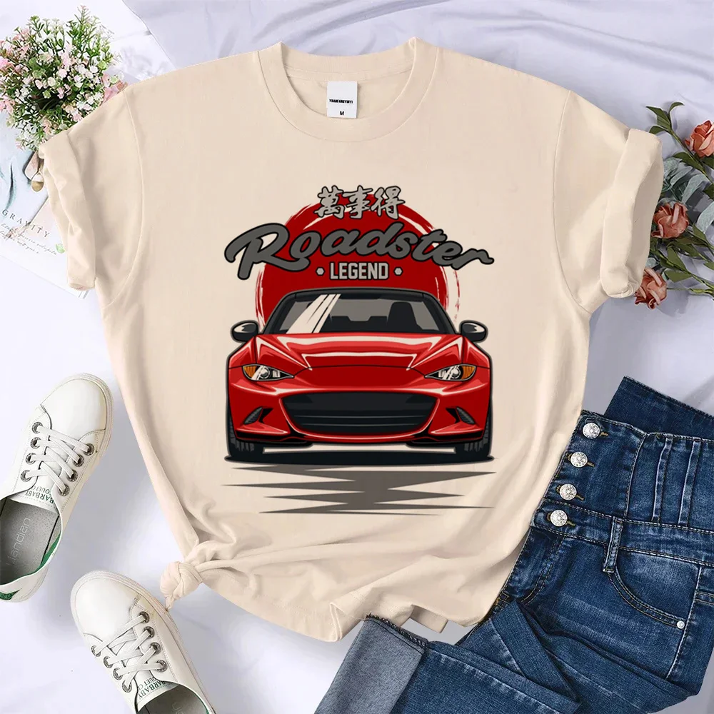 Miata tshirt women designer top girl comic clothing