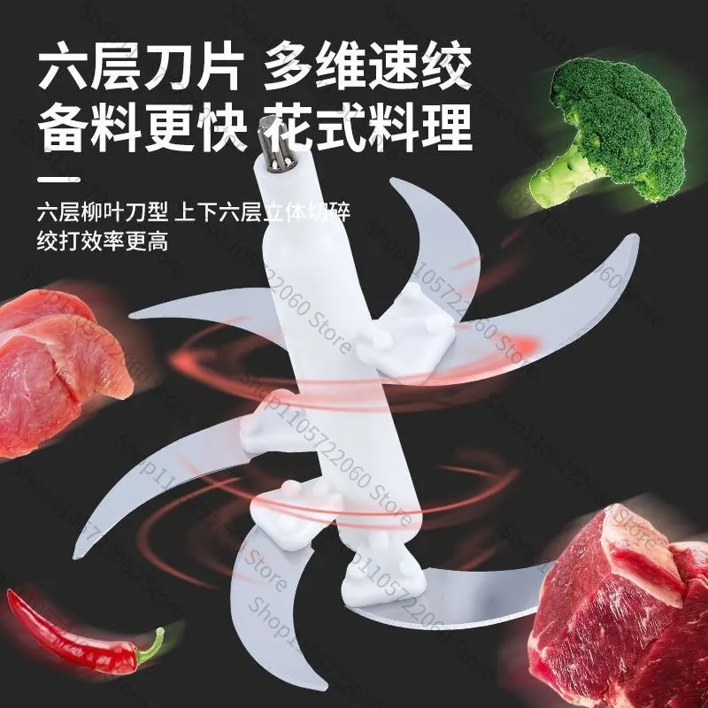 4L 5L Universal Meat Grinder Stainless Steel Blade 5/6 Blades Cutter Head With Drive Shaft