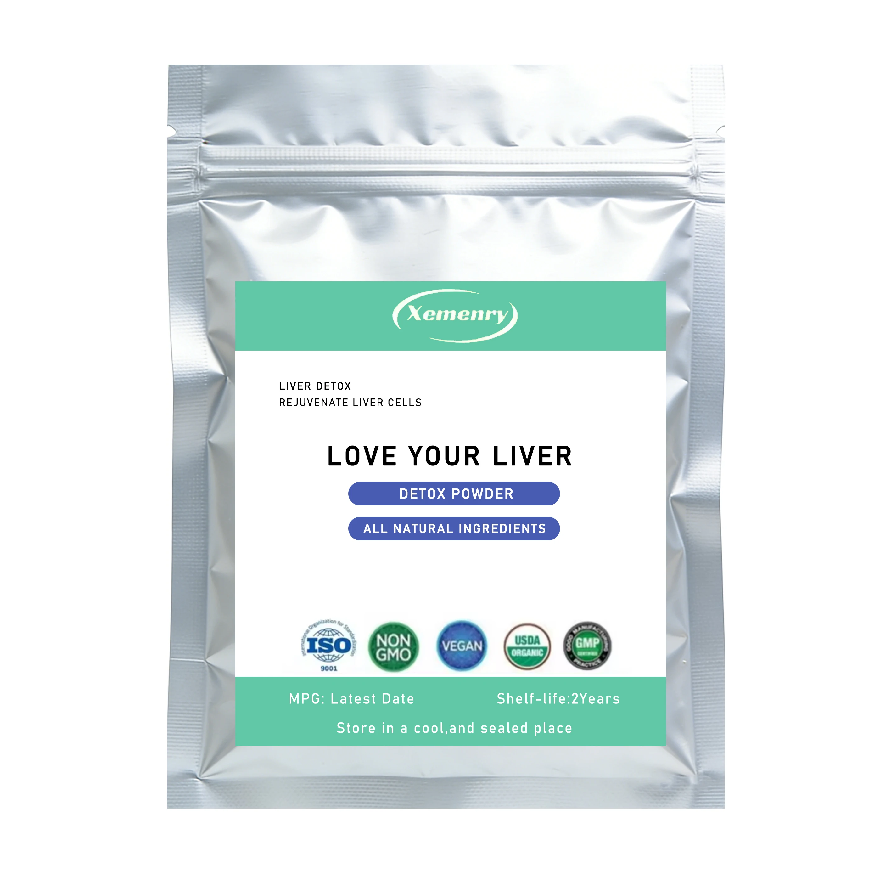 

Очищающий порошок для детоксикации печени 42 порций с молочным растовицей, питьевая добавка для печени с куркумой для здоровья печени