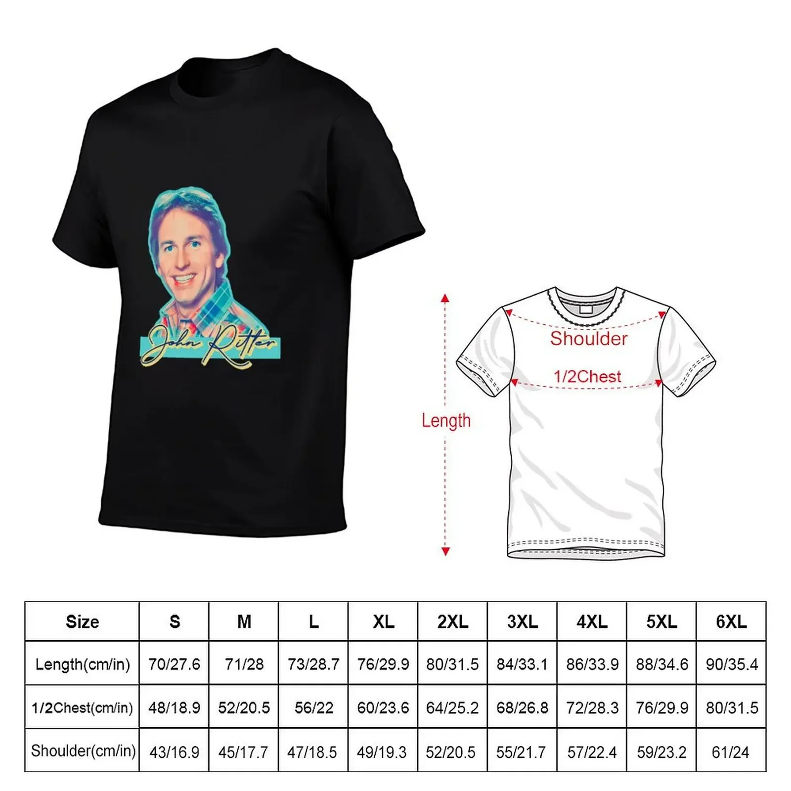 John Ritter, Master of Comedy T-Shirt Aesthetic clothing plus sizes Blouse fitted t shirts for men