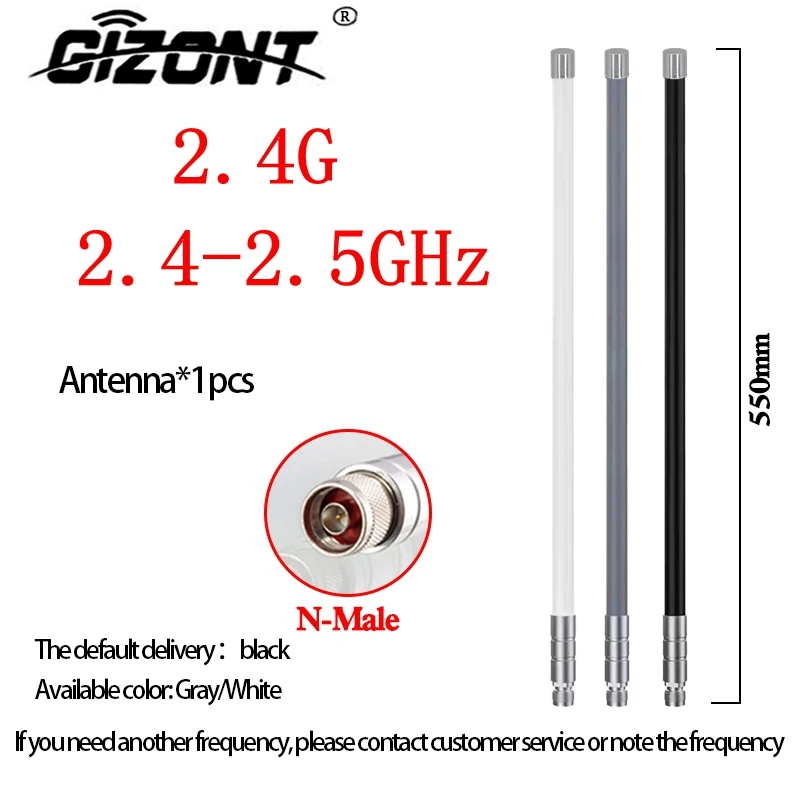 Imagem -04 - Antena Omnidirecional da Fibra de Vidro 8001000mhz 1.2g 1.5g 2.4g 5.2g 5.8ghz Poder Superior Módulo do Jammer do Drone do Uav 100w Homem de n