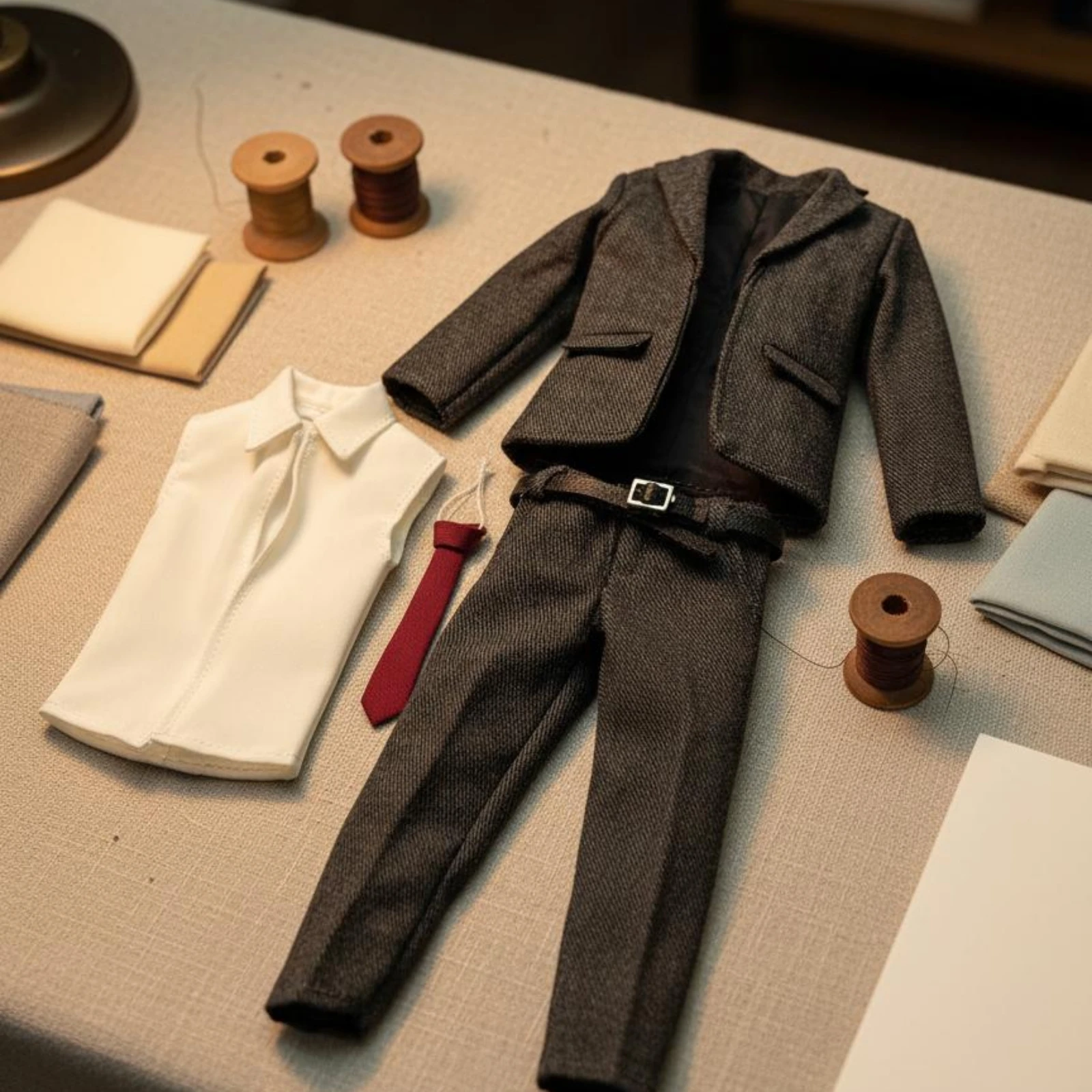1/12 Scale Suit Set Stylish Design 6-Inch Male Figure Outfit Collectible Accessory Detailed Tailoring for Hobbyists