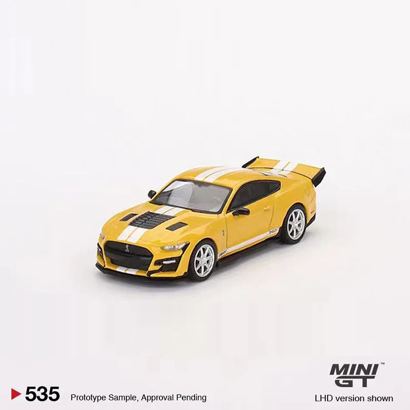 MINI GT 1:64 Model Car Shelby GT500 Dragon Snake Concept Alloy Sport Vehicle# 536 LHD Yellow