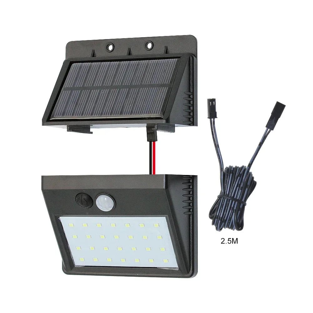 Solar Lights Separated Motion Sensor LED Solar Light Waterproof White 6000-6500K 20/28leds for Outdoor Street Garden Decoration
