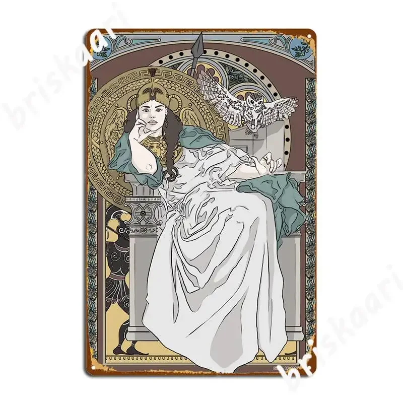 Athena Metal Plaque Poster Classic Painting Décor Garage Club Wall Mural Tin sign Posters