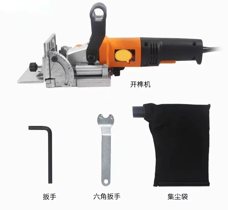 For 220V Angle Adjustable Non Hole Splicing Slotting Machine for Woodworking