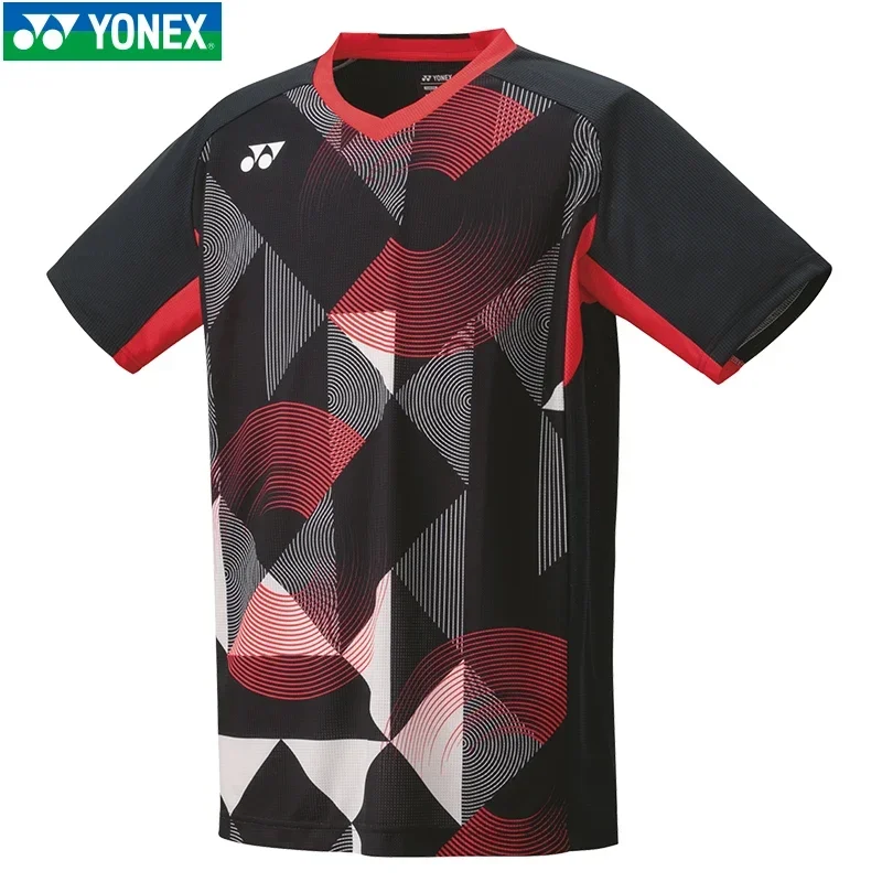 YONEX New Men's and Women's Badminton Wear Tops Short Sleeve Quick Dry Sweat-absorbent Breathable Training Suit T-shirts