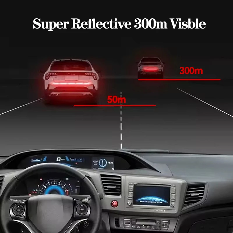 Reflective Warning Solid Color Reflective Sticker-Self-Adhesive Universal Safety Label Sticker Automobiles Motorcycles Bicycles