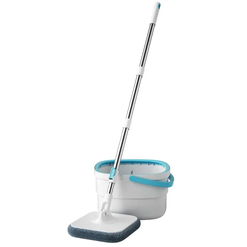 

Household New Upgrade water uptake Mop & Bucket sets With 2 Cotton cloth 360 Rotating Magic Square Microfiber Floor Cleaning Mop