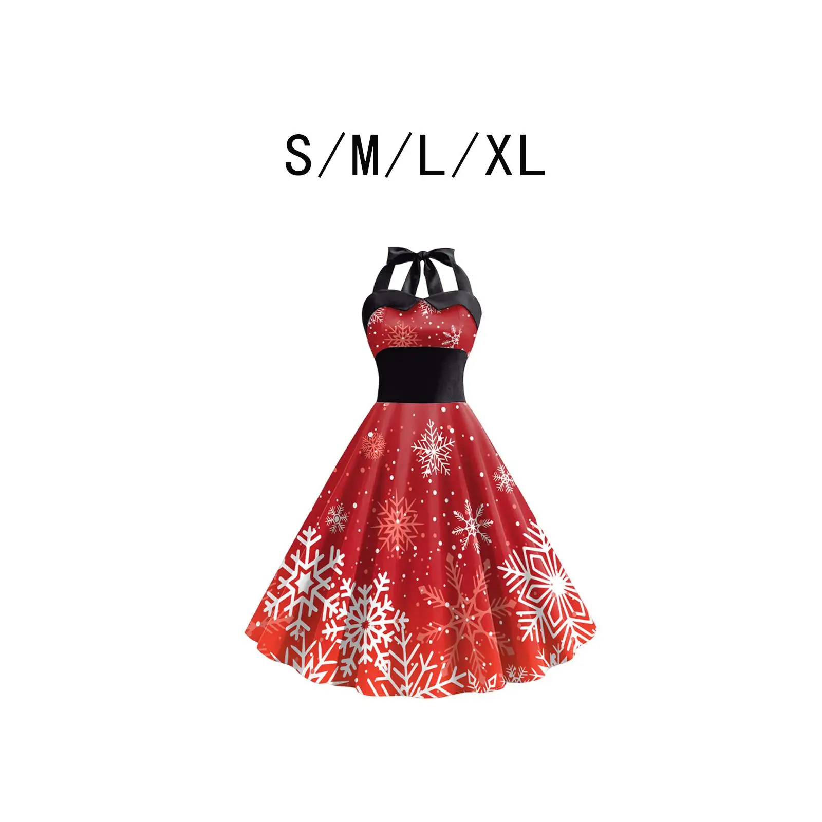 

Women Christmas Dress Casual High Waist Prom Dresses for Cosplay Festival Travel