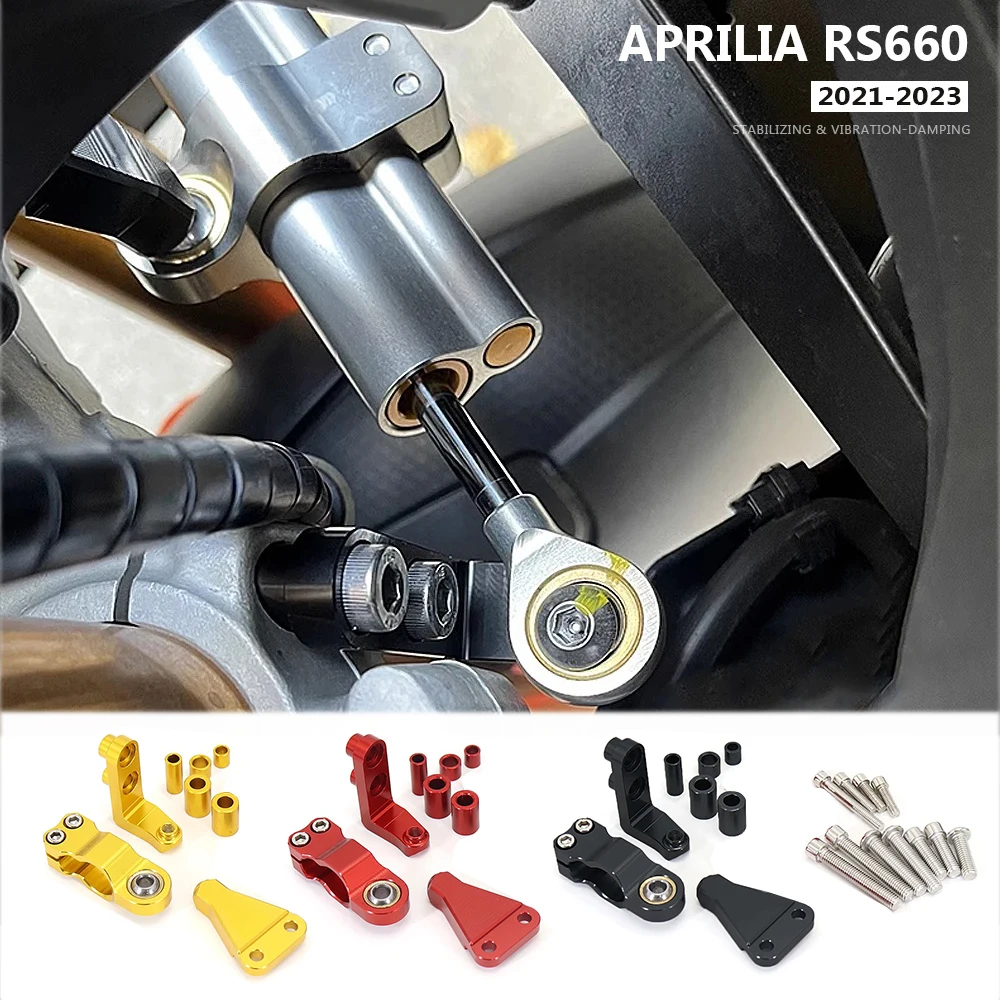 

Motorcycle Accessories CNC Steering Damper Stabilizer Kit Mount Bracket For Aprilia RS660 RS 660 Tuono 660 2021 2022 2023