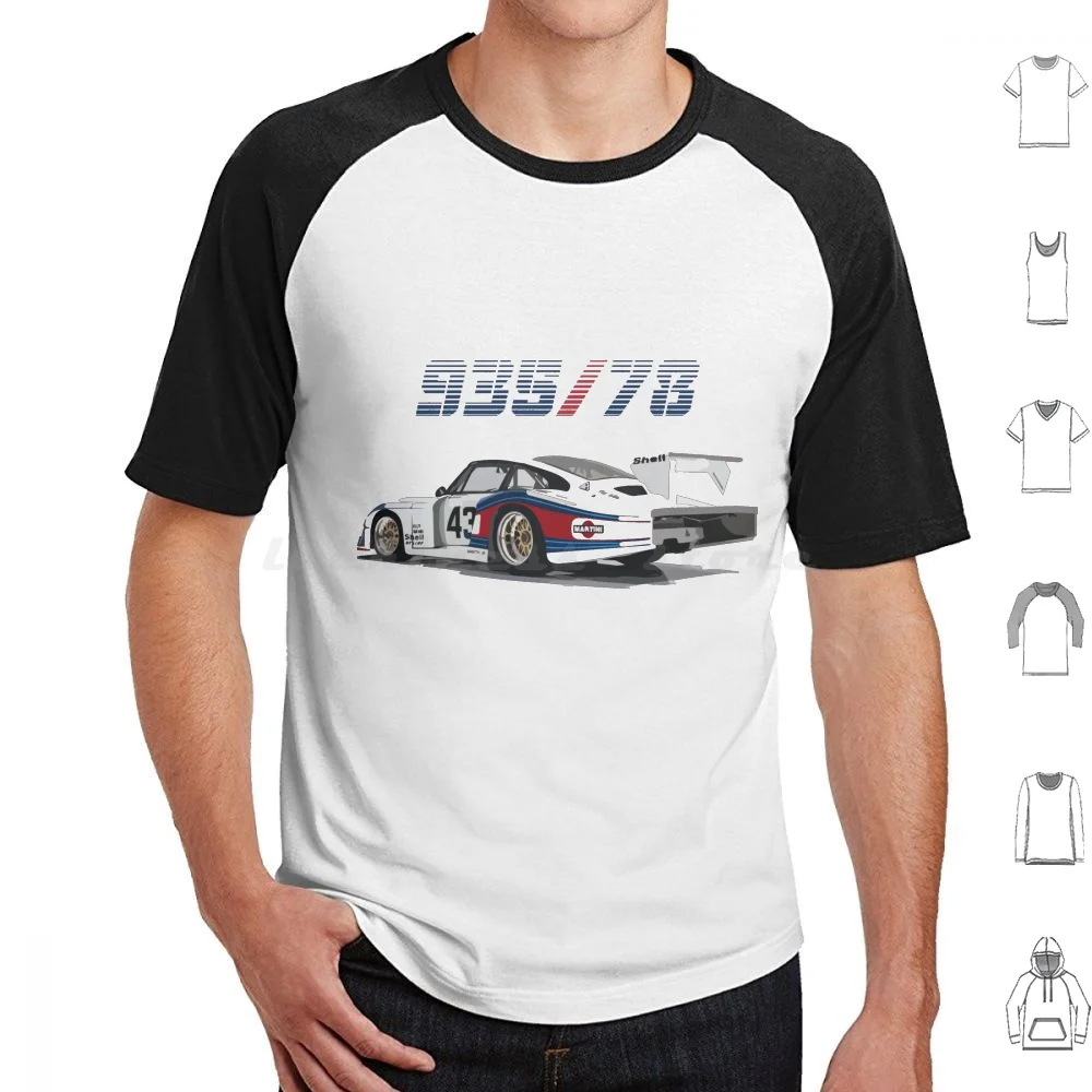 1978 935 / 78 Race Car T Shirt Cotton Men Women DIY Print Racing Race Car 935 930 Turbo 997 Imsa Motor Sports 935 78 Gt3 Gt2