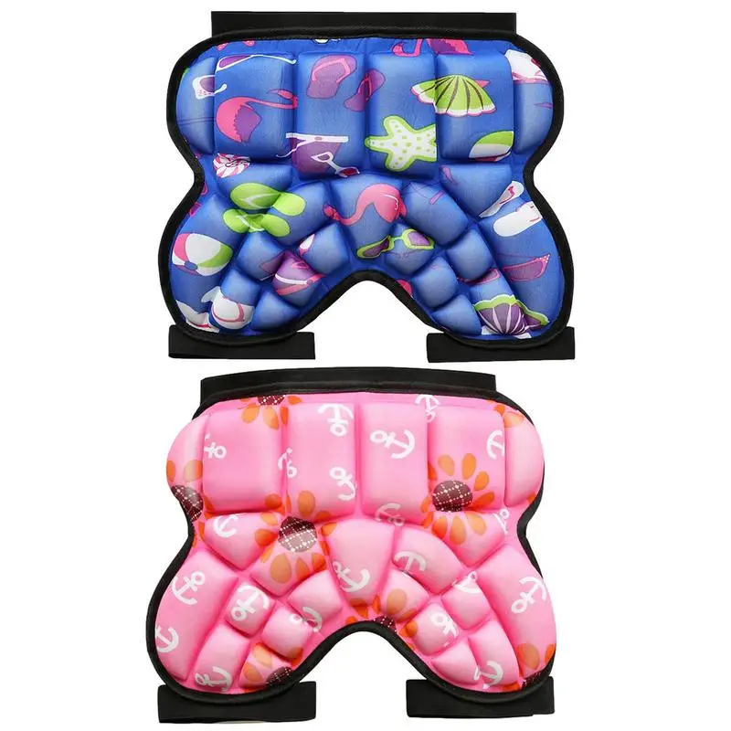 Kids Ski Sports Roller Skating Hip Pad Children Anti-fall Padded Skating Ski Sports Protective Gear Skating Skateboard Butt Pad