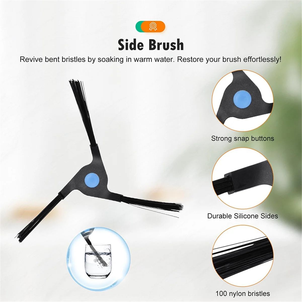 Kit d'accessoires pour aspirateur ECOVACS DEEBOT X2 Omni, pièce de rechange comprenant une brosse principale, un filtre HEPA